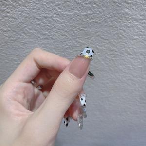 ネイルチップ ロング 韓国 成人式 可愛い 斜...の詳細画像2