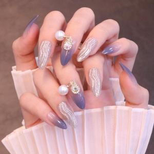 ネイルチップ ジェルネイル ネイル 秋 冬 くすみ ニュアンス 日常