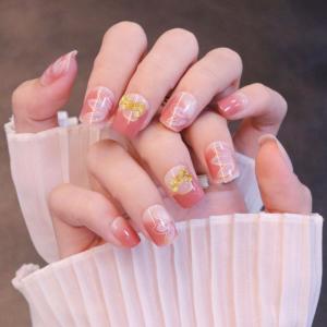 ネイルチップ 和 和柄 ショート ラウンド 韓国...の商品画像