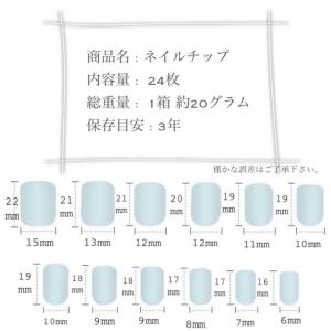 ネイルチップ Vフレンチ 透明 韓国 成人式 ...の詳細画像5