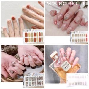 ネイルシール 硬化 不要 貼るだけ ネイルシール 花 シンプル ライン ラメ フレンチ ネイルシール フラワー オレンジ ゴールド イエロー ホワイト Mss013 016 M S Sorelle 通販 Yahoo ショッピング