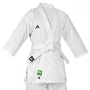 adidas 空手衣 エボリューション 上下セット 白帯付 K200E //アディダス 空手着 道着 胴衣 JKF 全空連  送料無料｜武道格闘技ショップM-WORLD