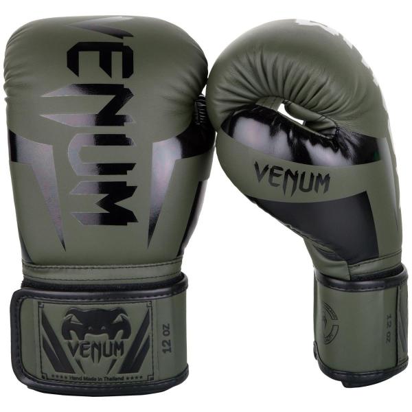 VENUM ボクシング グローブ ELITE BOXING GLOVES （カーキ×ブラック） //...