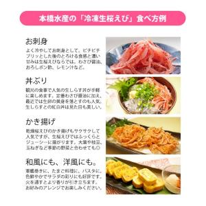 生桜えび 駿河湾特産 お刺身桜海老 国産 静岡...の詳細画像4