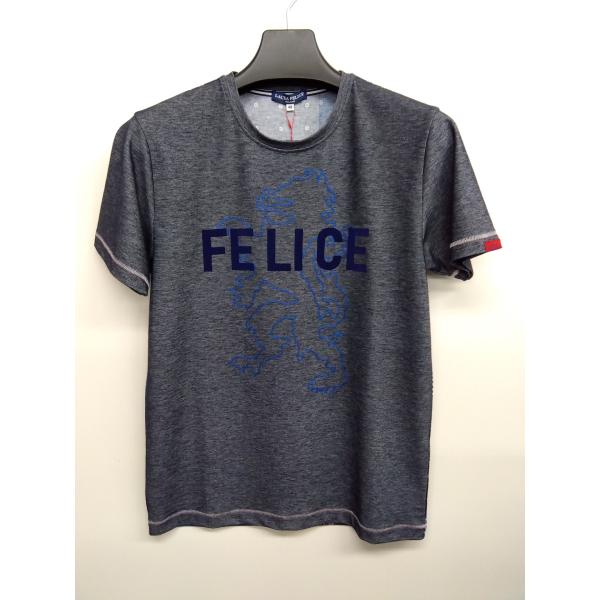 Ｔシャツ ＳＡＬＥ Laura Ｆelice デニムニット切替 半袖(48)新品 送料無料