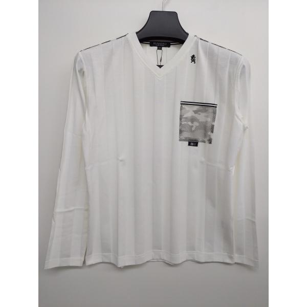 Ｔシャツ 50％OFF ＢＩＡＮＥＲＯ 春夏物Vネック(46)M 新品