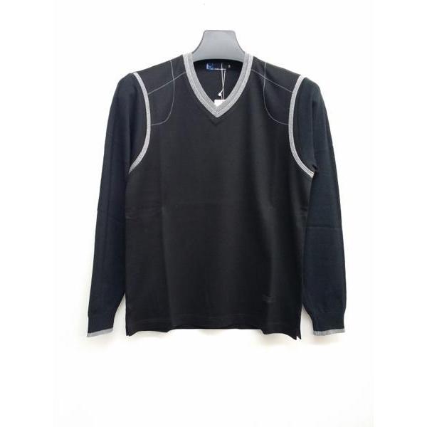 ニット 50％OFF ミラショーン 秋物袖ニットＶネック(46)M 新品