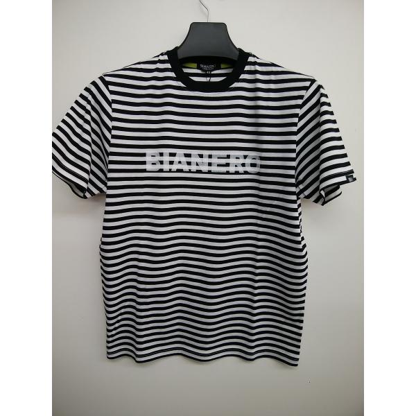 Ｔシャツ 50％OFF BIANERO 天竺ボーダー(48)L 新品