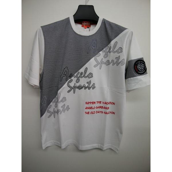 Tシャツ 50％OFF アンジェロ・ガルバス 切り替え(M)新品