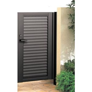 アルミ型材門扉 LIXIL 開き門扉AB TM1型 片開き門柱セット 06-10 内