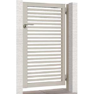 アルミ型材門扉　LIXIL　開き門扉AB　YR3型　片開き門柱セット　08-12