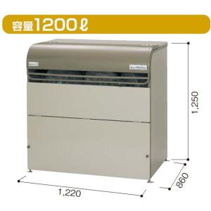 ヨドコウ ○u.ヨド物置/ヨドコウ【DPO-1200】ダストピット ゴミ収集庫 