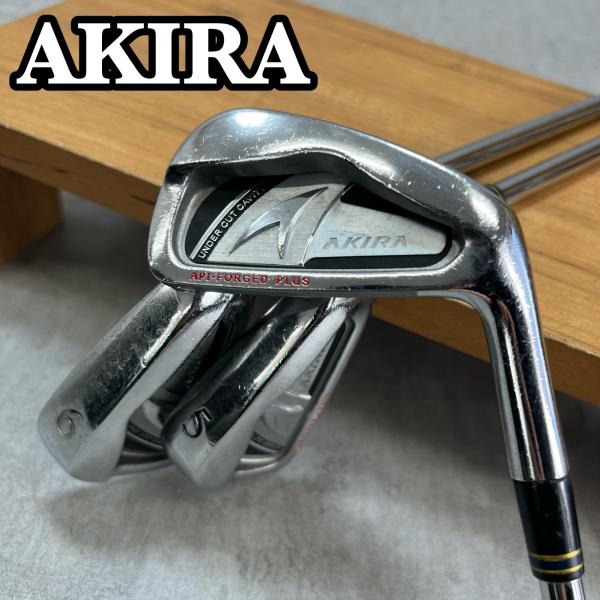 AKIRA　アキラ　メンズゴルフ　アイアン3本セット　スチール　S　右利き用　キャビティー　日本シャ...