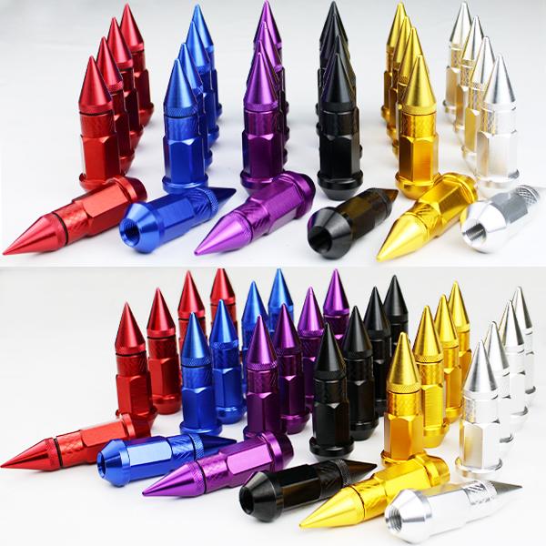 ホイールナット 24個 50 スパイクナット ヘラフラ スタンス 24本 JDM USDM P1.5...