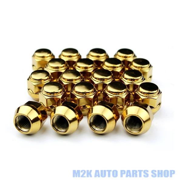 速達 カラー ショートナット ホイールナット 20個 P1.5 19HEX ゴールド 金 スチール ...