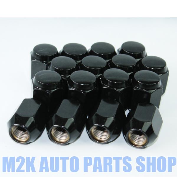 ホイールナット 袋 ブラックナット M12 P1.5 21HEX 60度テーパー 16個 アクア ヴ...