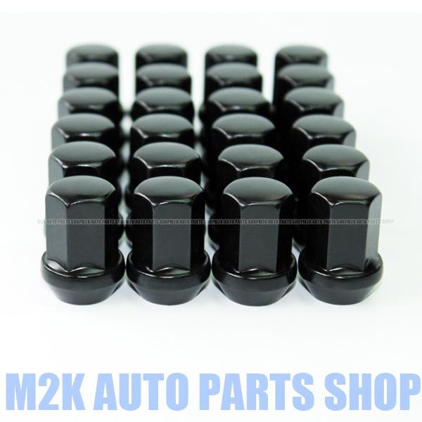 ホイールナット ブラックナット P1.25 17HEX 60度 24個 SET サファリ エルグラン...