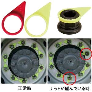 チェックポイント 33mm 100個 ホイールナットインジケータ 緩み 確認 タイヤ ねじ ホイールチェック 安全 Checkpoint トラック 商用車 整備