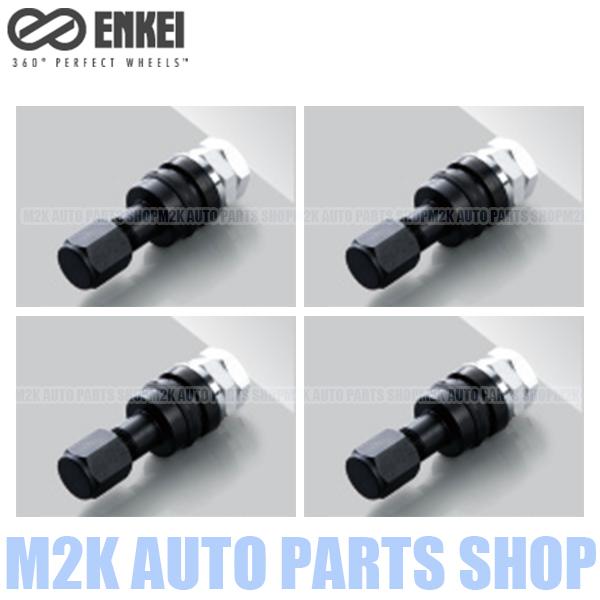 エンケイ エアバルブ 純正 アルミバルブ 4個 ENKEI ブラック S27A2 PRF1 RS R...