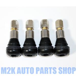 4個 TR413S エアバルブ 日本製 パシフィック スリーブ付き スナップインバルブ エアーバルブ チューブレスタイヤ ゴムバルブ 国産｜M2K AUTO PARTS