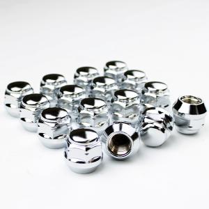 ホイールナット 16個 袋タイプ メッキ ショートナット M12 P1.25 19HEX