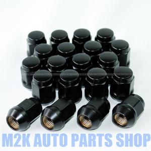 ホイールナット ブラックナット P1.5 19HEX 24個 袋ナット M12