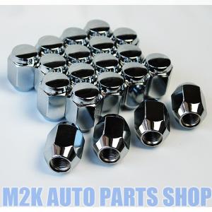 ホイールナット M14 メッキ P1.5 21HEX 20個 袋ナット : M2K AUTO