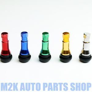 国産 TR-413 エアーバルブ 1個 スリーブ フルカバー エアバルブ クランプイン jdm レッド ブルー グリーン ゴールド シルバー TR-413FC-PA-OS