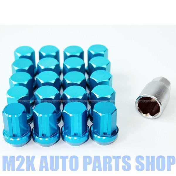 速達 軽量 アルミ ロックナット 盗難防止 ホイールナット P1.5 P1.25 20個 専用ソケッ...