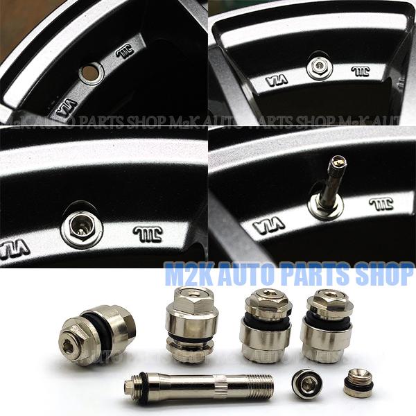 フラットエアバルブ 4個 ver2 エアーバルブ ショート エクステンションバルブ