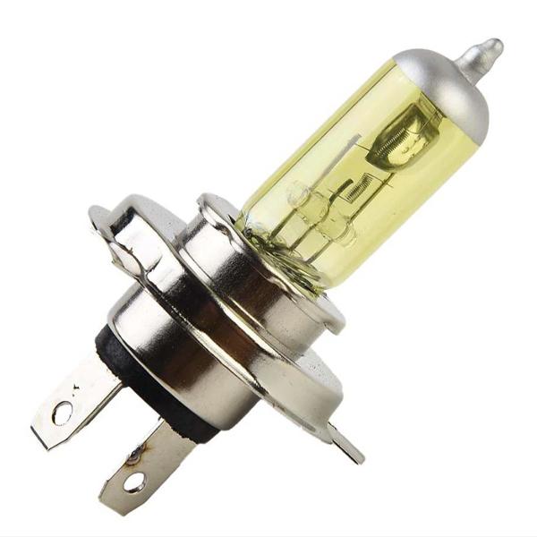 ヘッドライト H4 1個 ハロゲンバルブ DC12V 55W イエロー 高輝度 高効率 キノセン 雨...