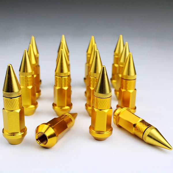 速達 ホイールナット アルミ 50 スパイクナット ヘラフラ スタンス 国産車 JDM USDM P...