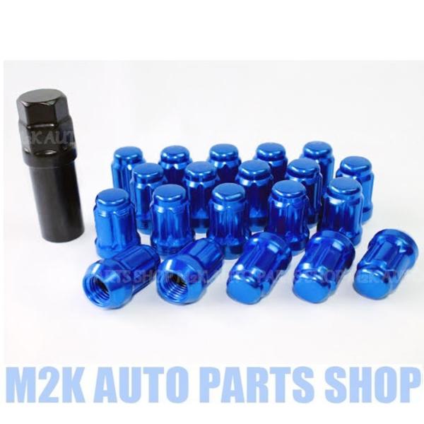 ロックナット ホイールナット 盗難防止 花形 スチール 薄型ソケット 20個 非貫通 ホイール ナッ...