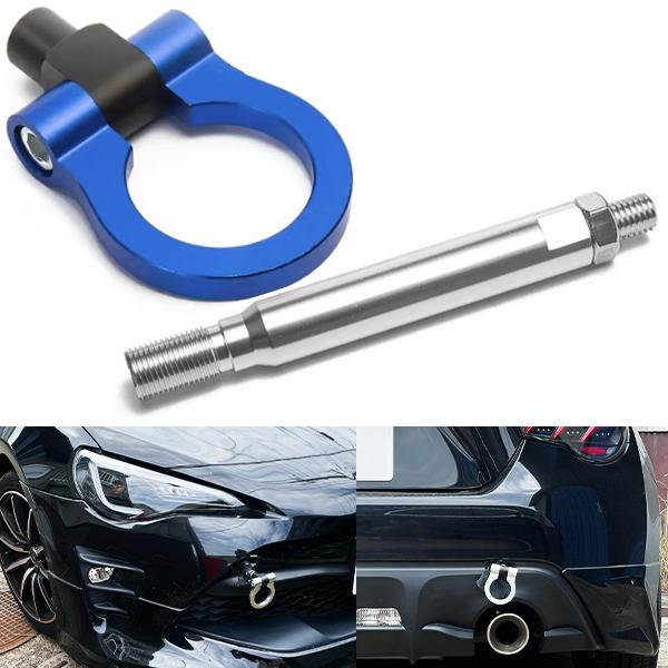 ZN6 86 BRZ 牽引フック 可倒式 アルミ ドリフト フロント リア サーキット ブルー jd...