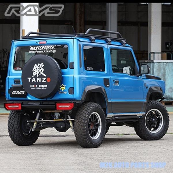 RAYS OFFICIAL GEAR A-LAP ジムニー専用 タイヤカバー 黒 ブラック 鍛-TA...