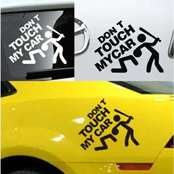 ビッグサイズ ヘラフラ スタンス ステッカー 1枚 DON'T TOUCH MY CAR ドントタッ...