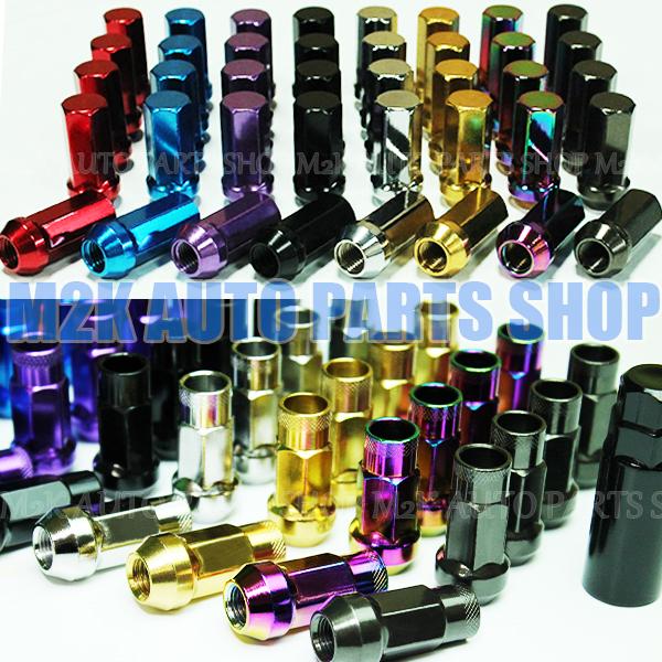 45mm ホイールナット 20個 レーシングナット 貫通 非貫通 P1.5 P1.25 ソケット