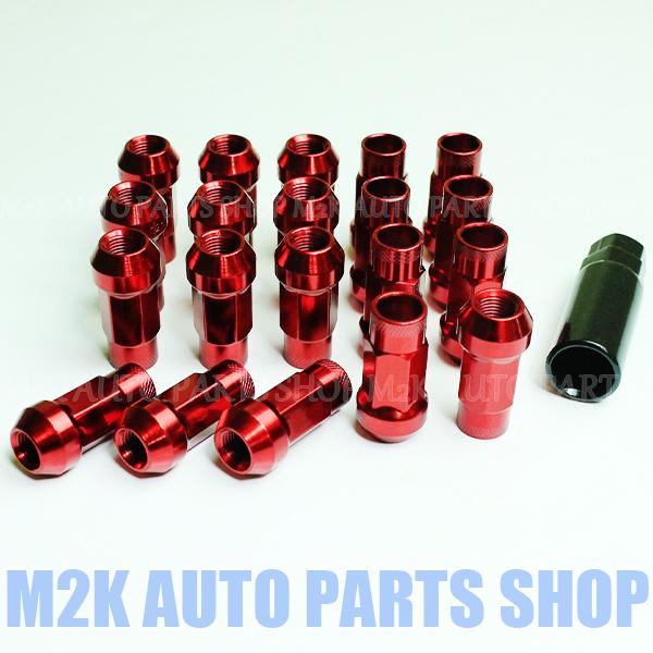 レーシング 貫通 ホイールナット 45mm スチール P1.5 P1.25 17HEX 20個 専用...