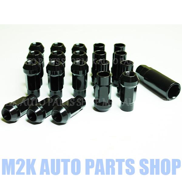 ハイエース キャラバン レーシング 貫通 ホイールナット 24個 45mm スチール P1.5 P1...