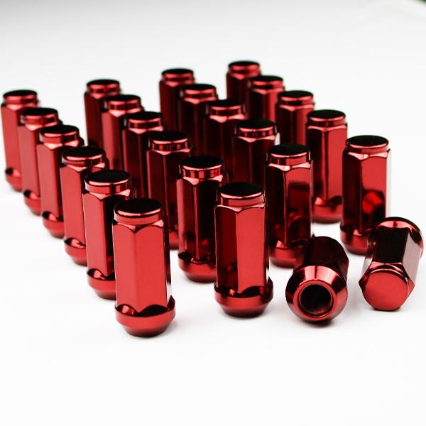 24個 49ｍｍ M14 P1.5 ホイールナット レッド 赤 ロングナット 袋ナット 輸入車 ラン...