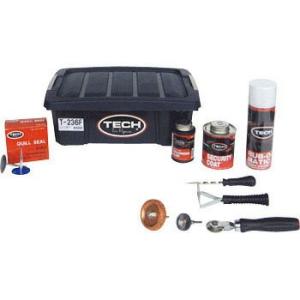 パンク修理 セット プロ用 テック TECH クイルシール内面修理セット