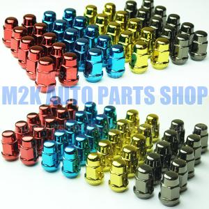 ホイールナット 20個 m12 m14 P1.5 P1.25 カラーナット スチール ナット 19HEX 袋ナット アルファナット