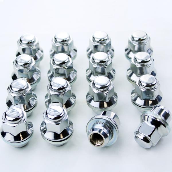 速達 ホイールナット 16個 平座ナット P1.25 日産 純正 ホイール 用 シャンク径 20mm...