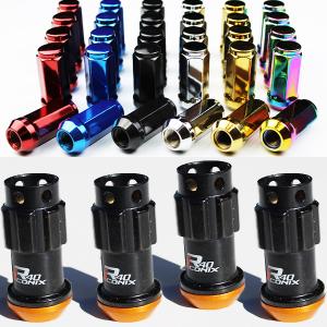 KYO-EI R40 iCONIX M14 ブラック ロックナット 16個 50mm ホイール