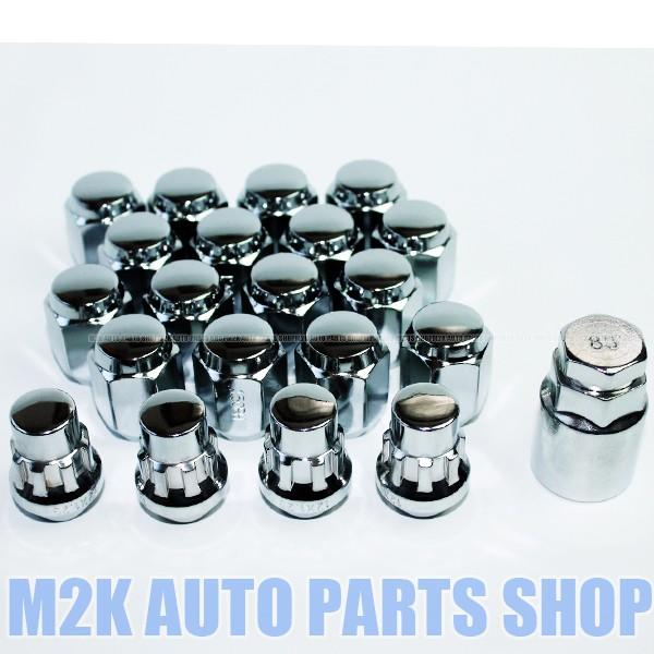 ロックナット ホイールナット メッキ M12 P1.25 21HEX 4個 16本 計 20本 5穴...