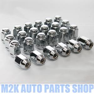 ハイエース　　タイヤ　ホイール　ナット　セット ツバ付き ホイールナット メッキ P1.5 21HEX 24個 袋ナット M12