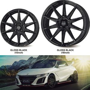 HOT STUFF（ホットスタッフ） 17インチ CR5 7.5J+38 4H-100 ブラック