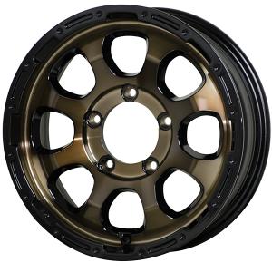 16インチ マッドクロス グレイス 5.5J+20 5H-139.7 4本 ホイール ブロンズ ジムニー 業販｜m2k