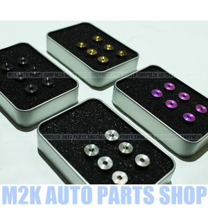 日本製 チタン製 六角 穴付き 皿 ボルト M5×12mm 6本 ステアリング