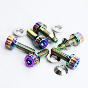 ステンレス 六角ボルト M5×12mm 6本 ステアリング ボルト 黒/ブラック